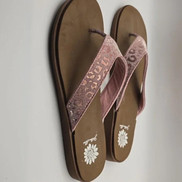 Yellow box‎ flip flops FAZIO COLOR BRONZE 8.5 MEDIUM WIDTH - Picture 2 of 6